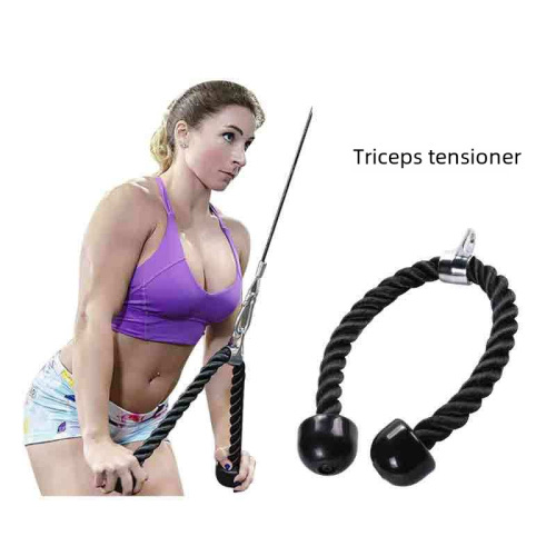 Bicep Training Dual-Head Resistance Band Gym Accessory Single-Head Dual-Head Triceps Pushdown Rope Surface Pull