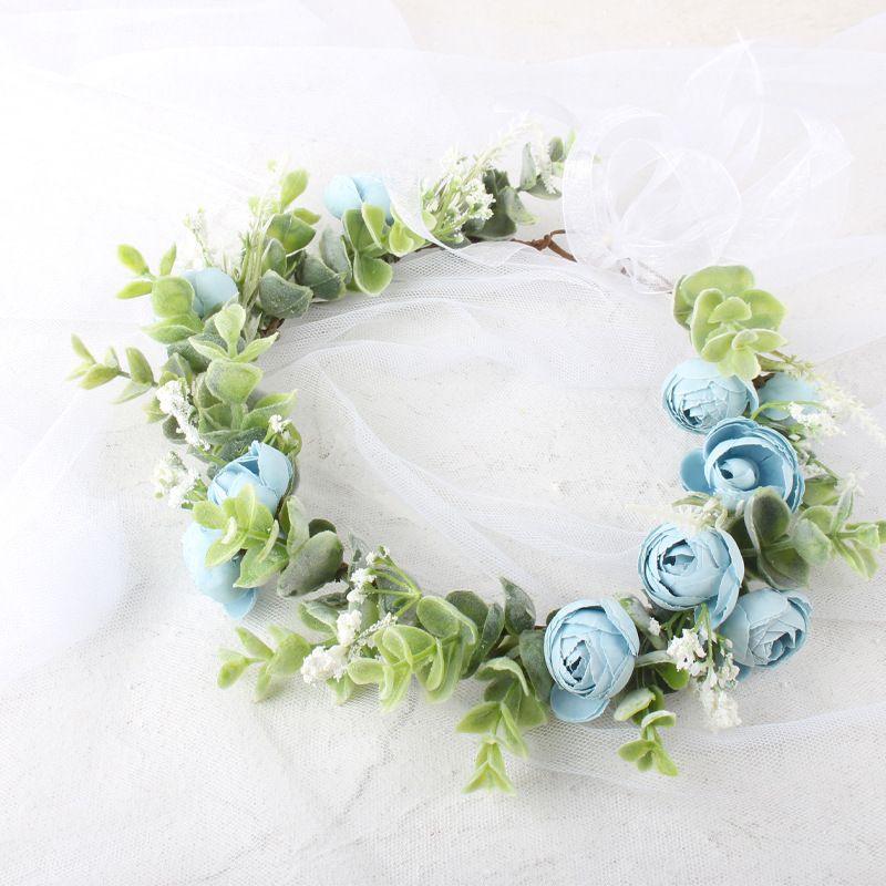 Fashion Flowers Bridal Wreath Headdress Accessories Wedding Hair Accessories display picture 4