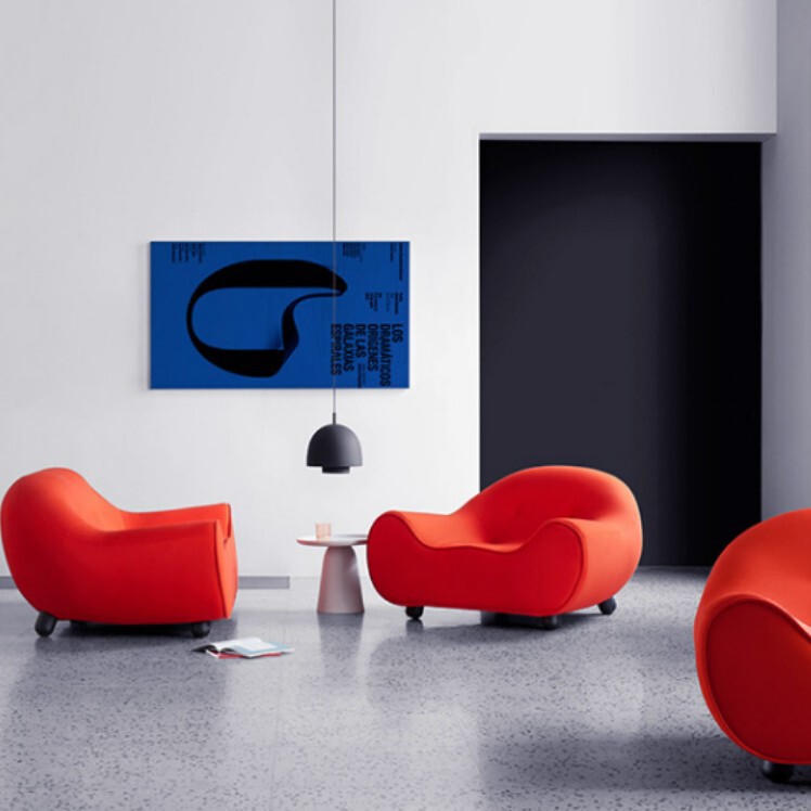 Trendy Recliner Creative Single-Shaped Sofa Yoga Chair Balcony Bedroom Couple Chaise Lounge Small Apartment Living Room