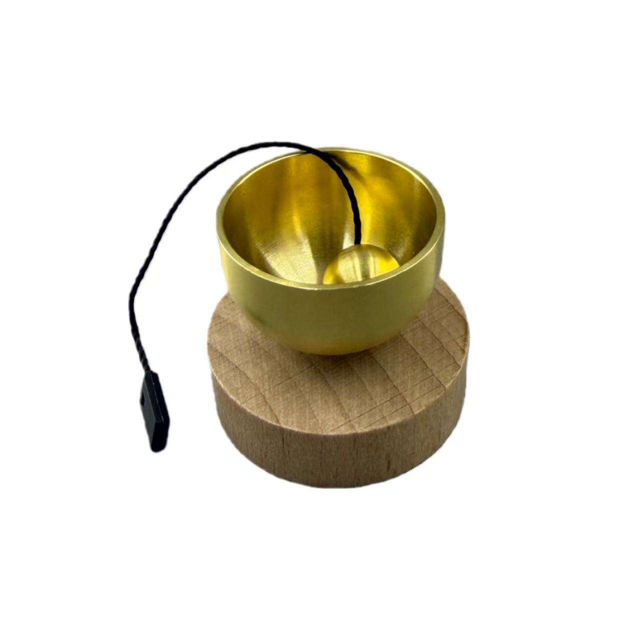 Wooden Pure Brass Wind Chime Set Yoga Meditation Mindfulness Stress Relief Dopamine Beech Wood Doorbell Gift For Men And_voghion.com