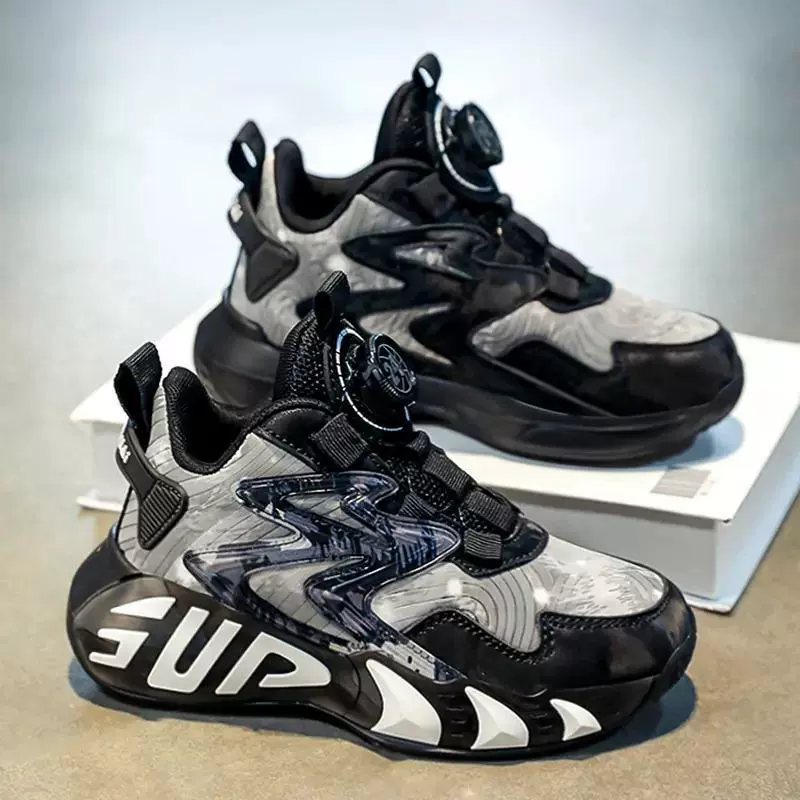 Детская баскетбольная обувь мужская 6-12 лет детская обувь новая осенняя бег нескользящая спортивная обувь для снижения ударов