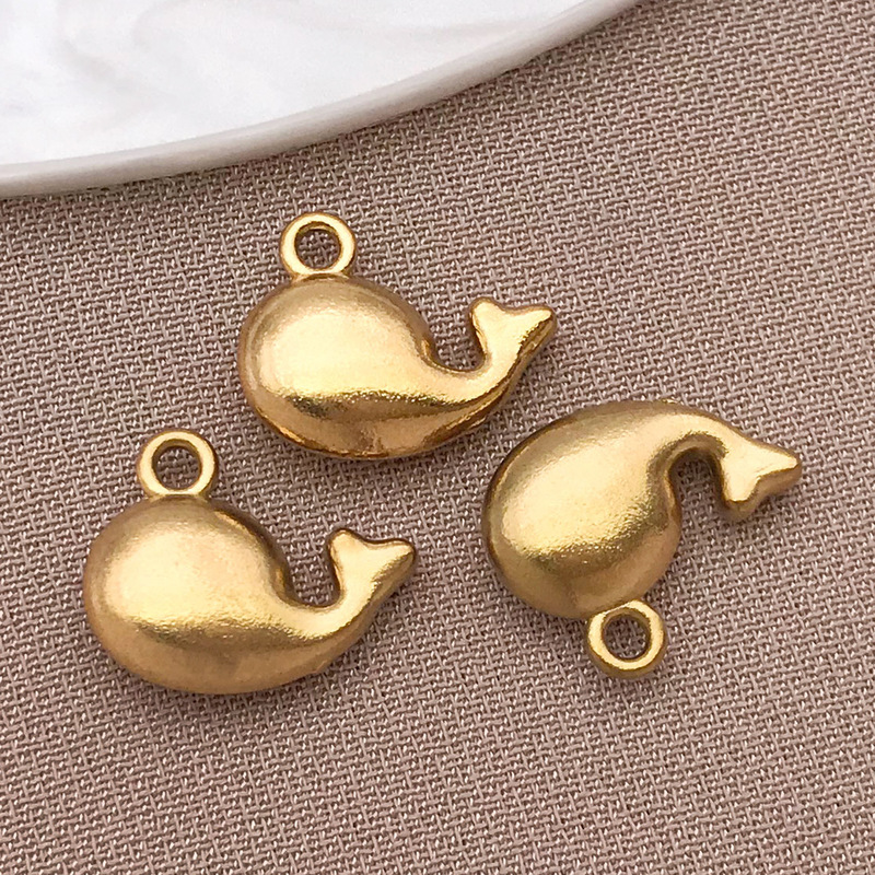 不锈钢简约多款式樱桃海马五角星吊坠小挂件diy项链耳饰饰品配件|undefined