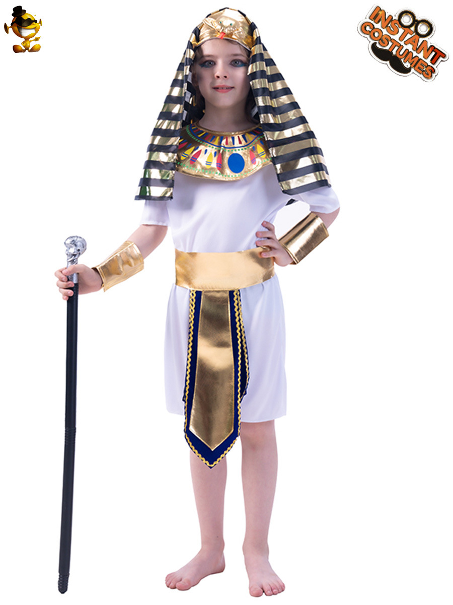 2019 nuevo niño pequeño Faraón traje de juego de rol traje de rendimiento traje de cosplay de Halloween image 3