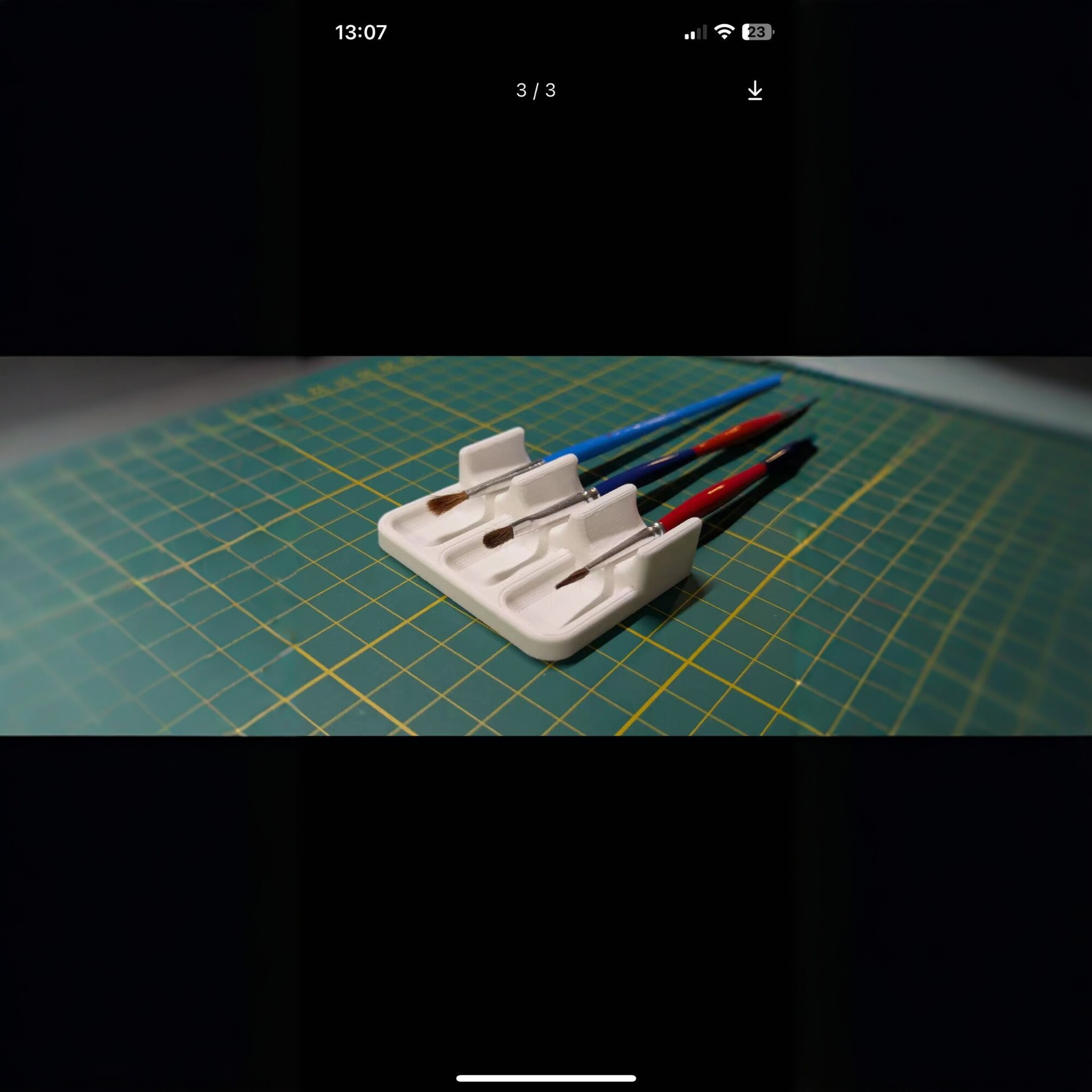 3D Printed Mini Paintbrush Organizer, Model Figurine and Tool Organizer, Creative Desktop Ornament