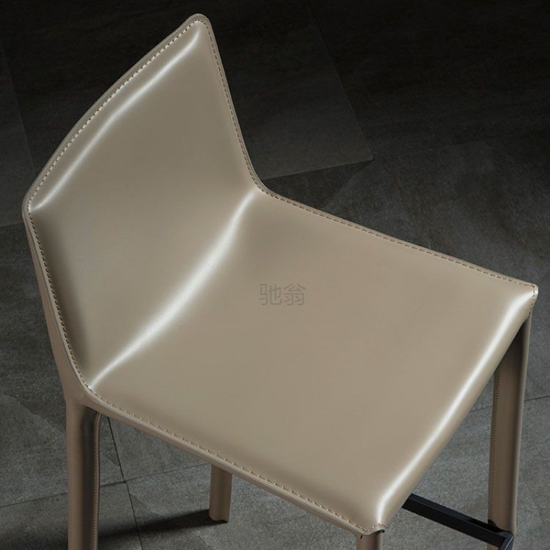 3l designer saddle leather bar chair home creative high stool bar front island dining chair fashionable high-end bar