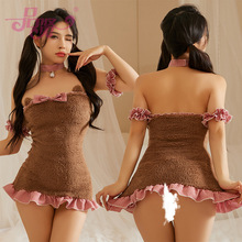 Ʒ����Ȥë��¶��Ů��װС��˯ȹ �Ըл��ߺ�����˯�°���ȹ2439