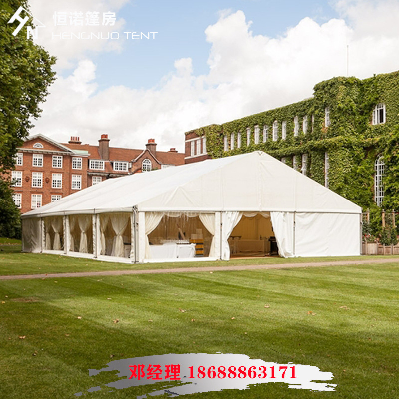 欧美风格草坪婚礼篷房 20米跨人字顶铝合金帐篷 全球供应