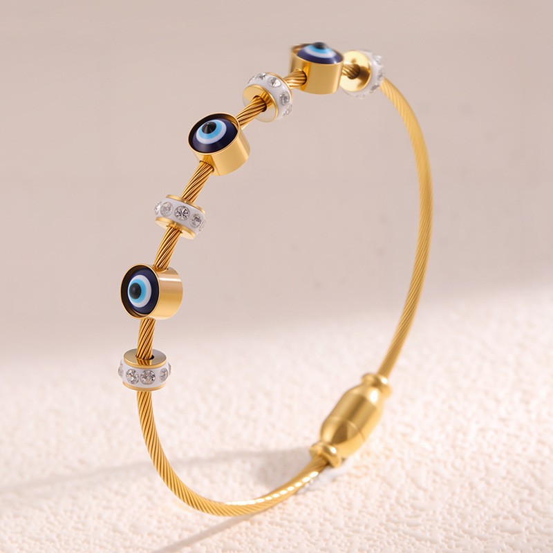 【137】SZ606-1 Golden Devil’s Eye Bracelet