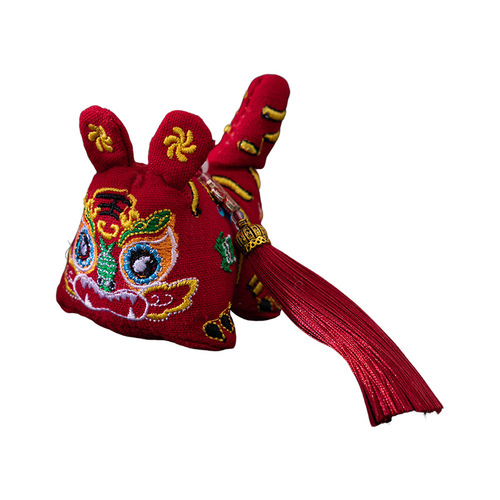 Mid-Autumn Festival 3D Embroidered Tiger mugwort incense sachet car ornament travel accessory gift bag national trend pouch blessing bag