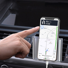 Shunwei Storage Box for Car Air Vents, Dual-Use Organizer with Phone Holder for Dashboard and Air Vent