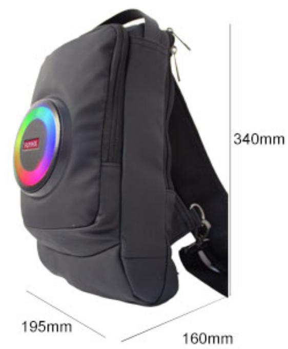 組み合わせ多機能リュックサックbluetoothスピーカー屋外携帯充電宝登山野外長航続LEDカラーライト|undefined