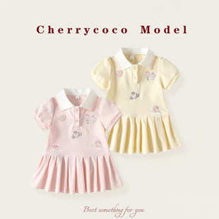 CHERRYCOCOŮͯ�B��ȹ���b�¿����Ů��������ȹ�ļ���ͯPOLOȹ��