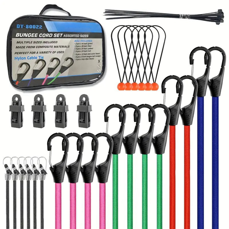 38pc 천 가방 수하물 로프