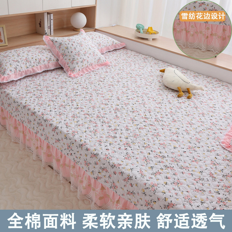 2025 nuevo juego de tres piezas de cubierta de cama 2023 nuevo estilo de cubierta de cama de algodón tatami sábana especial cubierta de kang universal para todas las estaciones