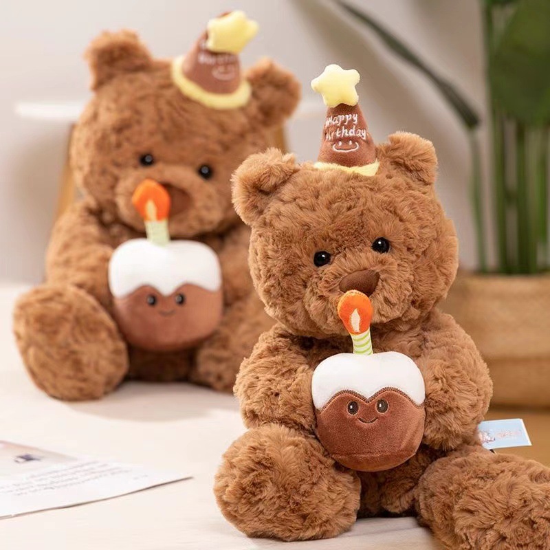 Pastel de oso muñeca juguetes de peluche chicas lindas para dormir pacificar osos muñecas abrazar osos regalos de cumpleaños al por mayor