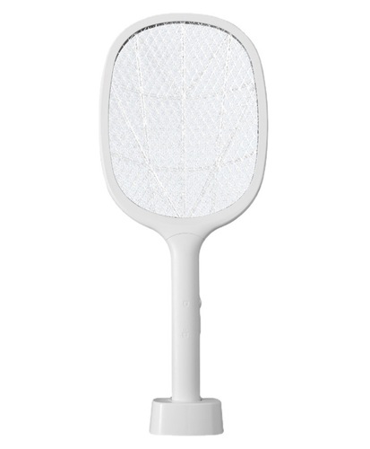 New-style USB-powered, rechargeable lithium-battery UV mosquito trap and fly swatter—2-in-1 dual-purpose electric mosquito racket