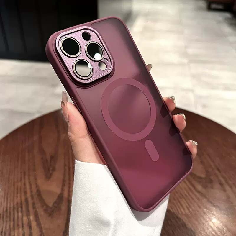 iphone16E スキンフィールつや消し磁気電話ケース Apple 17PROMAX アクリルオールインクルーシブチタン i15 ハードケースに適しています|undefined