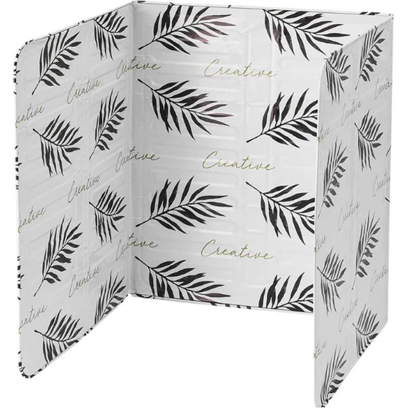 Cocina de gas estufa papel de aluminio Aceite bafle aislamiento tablero cocina aceite bafle hogar estufa a prueba de salpicaduras aceite bafle