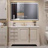 Американская стиль сливочная скала тарелка для ванной комнаты Комбинированный дуб ванный туалетный туалетный стол плавый туалетный туалет