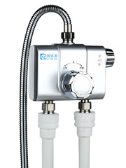 OD59批發土豪銀太陽能專用恆溫閥明裝熱水器智能混水閥冷熱龍頭恆