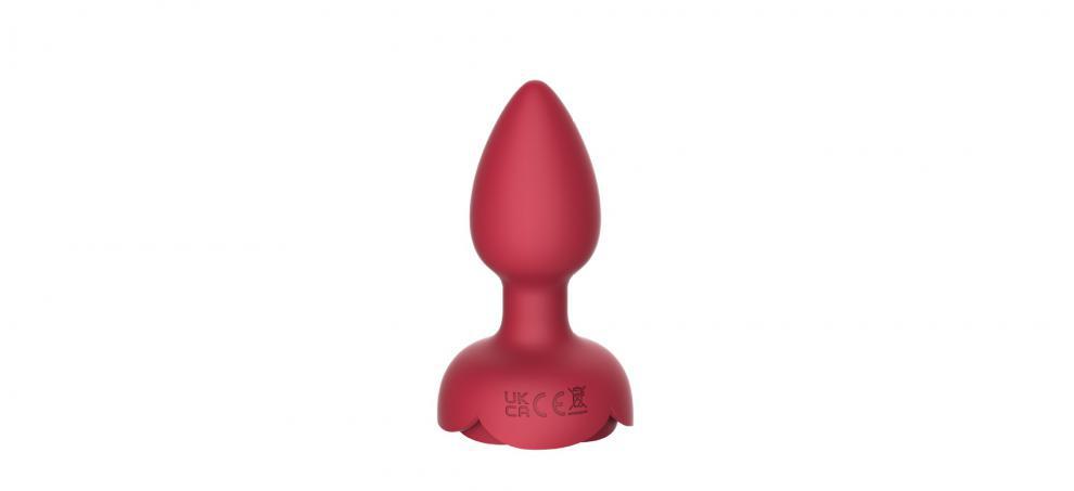 Vibrating Rose Flower Touch Anal Plug