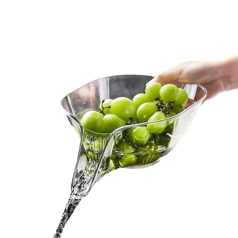 厂家批发多功能沥水篮果蔬收纳篮洗水果盘厨房沥水盆淘菜篮洗菜盆|undefined