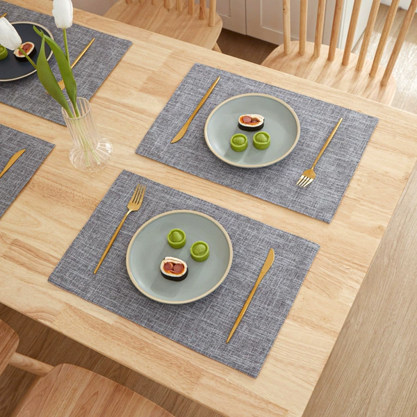 Linen Placemat-No. 6 Dark Gray