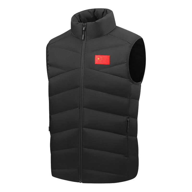 Velvet sports winter vest with down for taekwondo sleevless