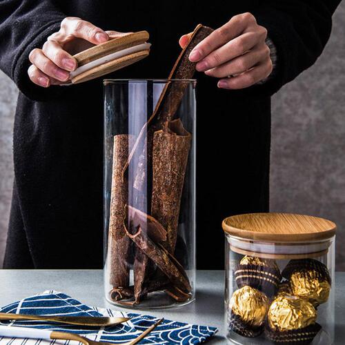 Household Covered Sealed Storage Containers Manufacturer Transparent Snack Containers Glass Storage Containers for Kitchen Use