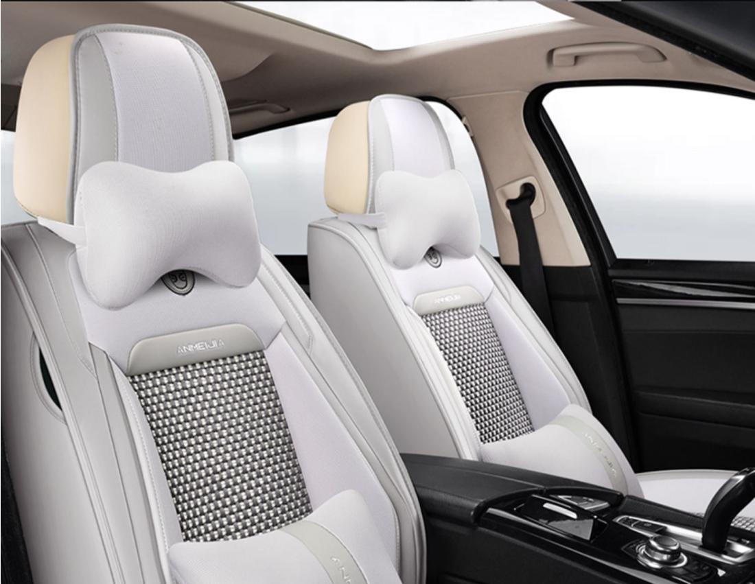 New car seat cover four seasons universal cushion summer ice silk breathable car seat cover net red full surround cushion