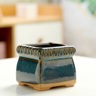 Succulent Ceramic Flower Pots, Creative Outdoor, Cheap, Ultra-Thick Glazed, Personalized, Simple, Multi-Shaped, Decorative, High-Looking for Home Use