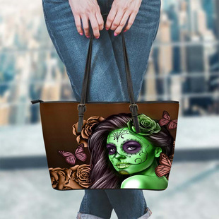 ����վ�¿�ŮƤ�����������PU����ɫ�r�����t�^ӡ��Ůʿ�����