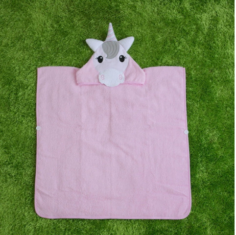 Corea del Sur bebé ins niños Toalla de baño capa de algodón puro absorbente Albornoz lindo dibujos animados casa playa Toalla de baño