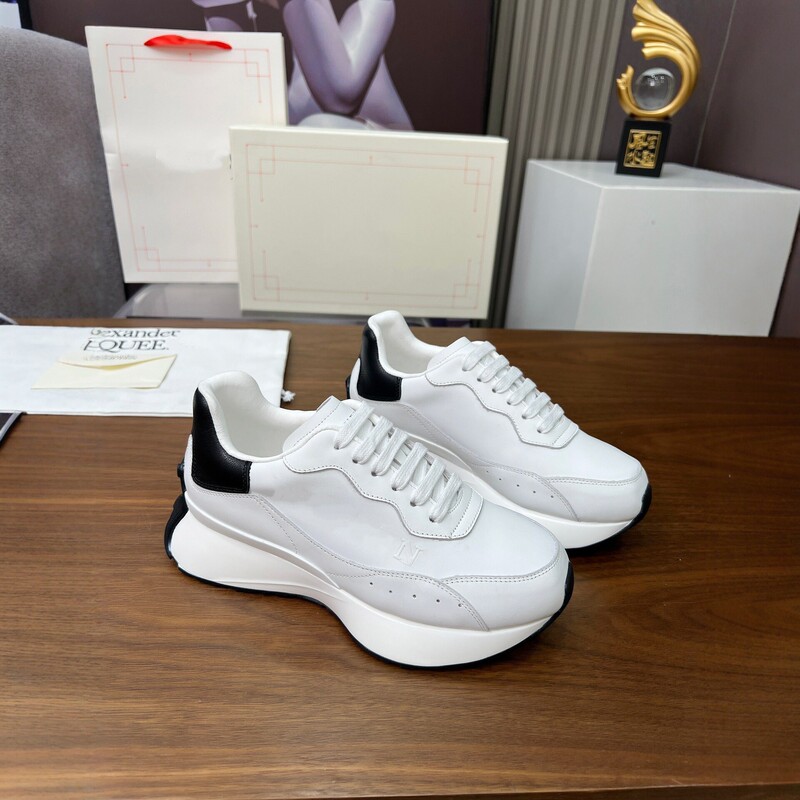 First-Layer Cowhide Leather Color-Blocked Casual Shoes, Unisex Style, Breathable and Wear-Resistant Rubber Sole, Dad Shoe Style, Couple's Sports Trend