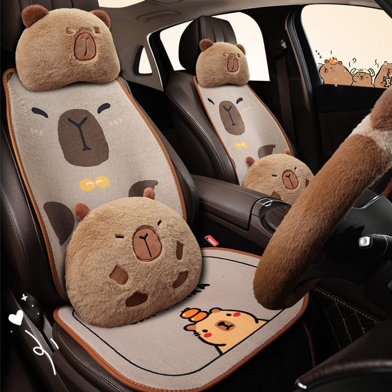 2024年の新型車の座布団カワイイカワイイカトゥンカピバラのぬいぐるみセット|undefined