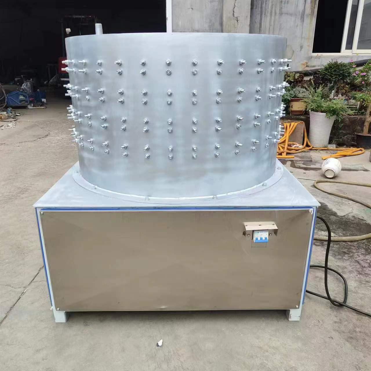 鲜羊头脱毛机 牛头蹄去毛清洗机  60cm /80cm/100cm直径可定zuo