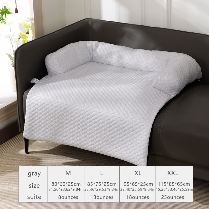 Sofá para mascotas explosivo, perrera, cojín para dormir fresco en verano, cojín para mascotas para perros medianos y grandes, sofá para gatos extraíble y lavable