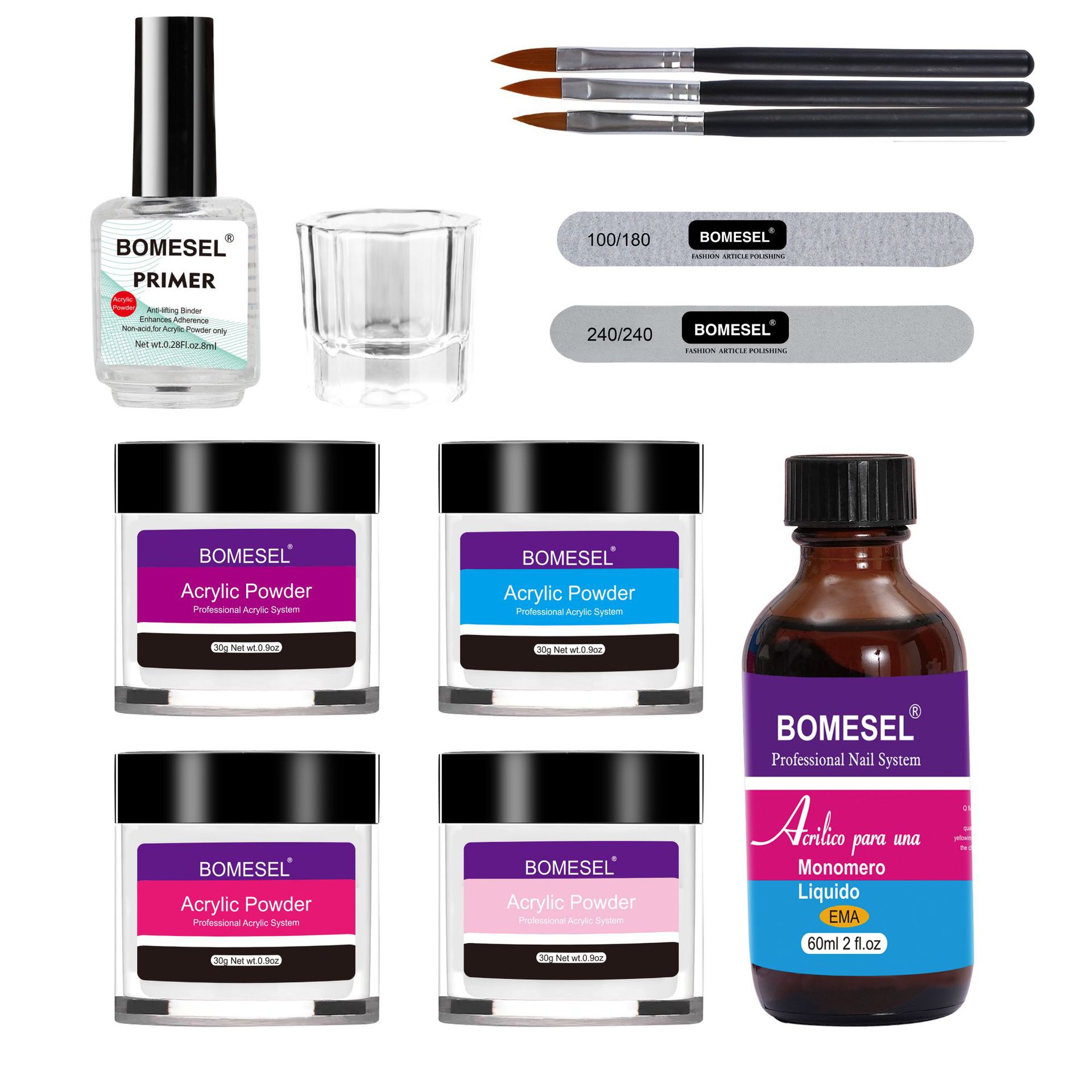 Traje de polvo de infiltración de uñas transfronterizo lámpara de hornear-Polvo hidratante francés libre Polvo de brillo de uñas Dippingpowder al por mayor