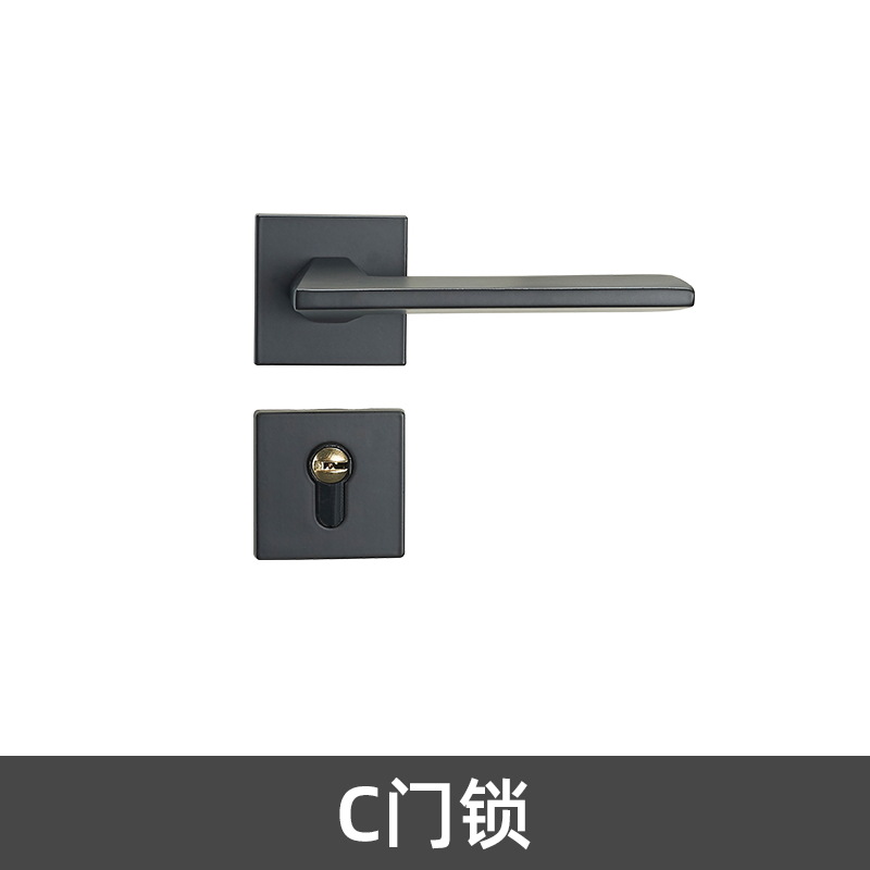 Cerradura de la puerta del Hogar Universal mudo cerradura de la puerta interior manija de la puerta hardware de la puerta de acero inoxidable dormitorio cerradura de la puerta dividida
