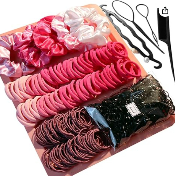 Europa y los Estados Unidos venden juegos de joyas para el cabello transfronterizos calientes anillo para el cabello combinación de estilo multicolor correa de cabello simple cuerda de cabeza