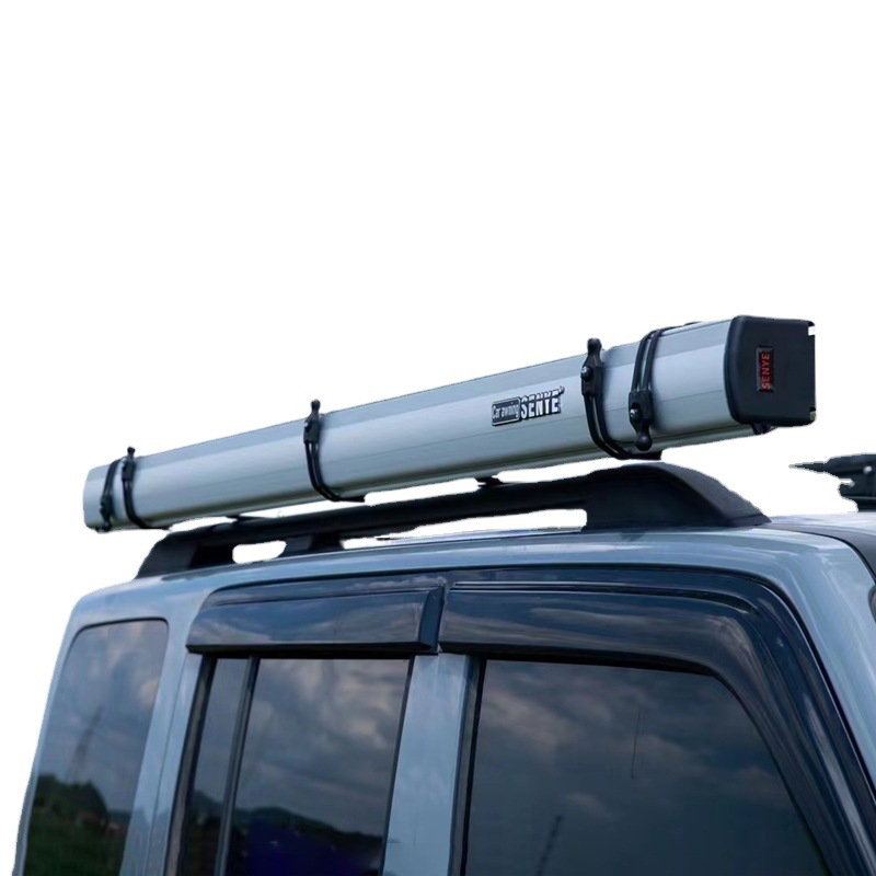 Aluminum Alloy Shell Off-Road Suv Outdoor Car Side Sunshade Roof Canopy Black Rubber Canopy Side Tent