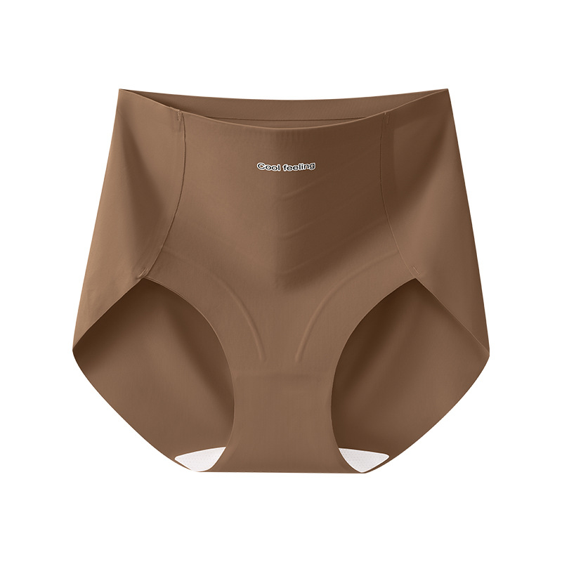 Pantalones de abdomen, levantamiento de cadera posparto, abdomen fuerte, vientre pequeño, modelado femenino, cintura alta sin costuras, calzoncillos de seda de hielo para mujer