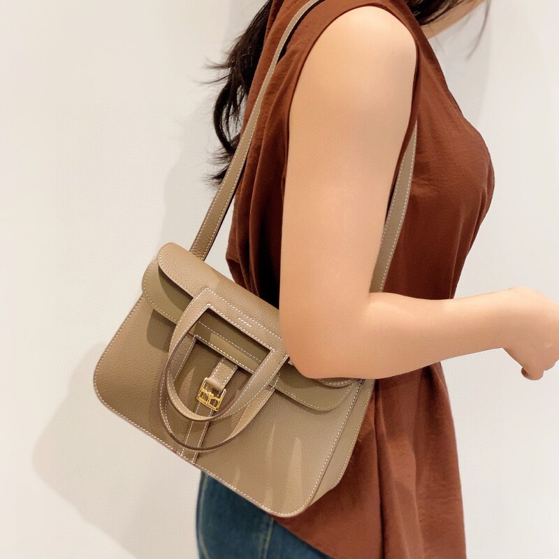 Tc Cowhide High-End Handmade Wax Thread Stitched Hazan Bag, High-End Single-Shoulder Crossbody Handbag Tc Cowhide High-End Handmade Wax Thread Stitched Hazan Bag, High-End Single-Shoulder Crossbody Handbag