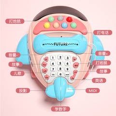 Baby toy telephone simulated landline for boys and girls educational early education baby music mobile phone for toddlers 1 year old 2-3