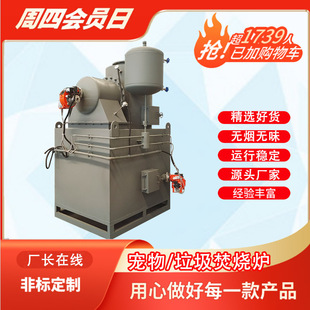 Small Garbage Treatment Equipment, Daily Garbage High Temperature Heat-Relieving Gasifier, Farm Life Garbage Incinerator
