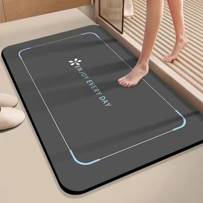 ソフト珪藻泥吸収マット浴室床マット浴室ドアノンスリップ速乾性フットマットドアマットトイレホームカーペット|undefined