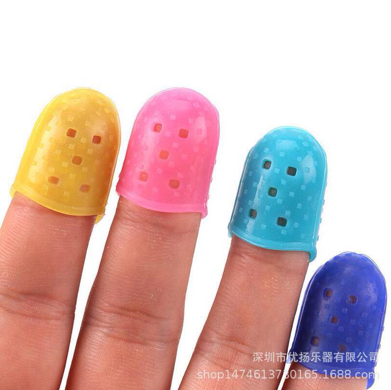 Finger Silicone Guitar String Finger Cover, Guitar Playing Finger Protective Cover, Beginner Guitar Anti-Pain Finger Cover, Breathable