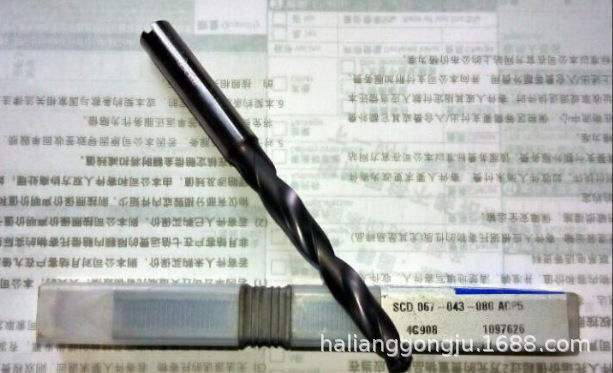 8倍径钻头,SCD 100-080-100 ACP8N IC908,内冷钻头 伊斯卡刀具