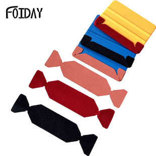 FOIDAY car film tool transparent car coat three-layer thick scraper patch color change film scraper replacement patch