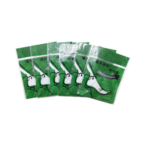 Green bag half size invisible transparent silicone toe pad crystal insole size adjustment ladies' leather shoes manufacturer wholesale